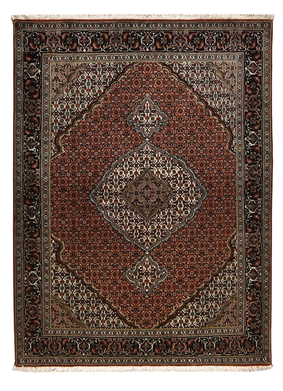 Tappeto Persero - Tabriz - Reale - 203 x 150 cm - rosso scuro