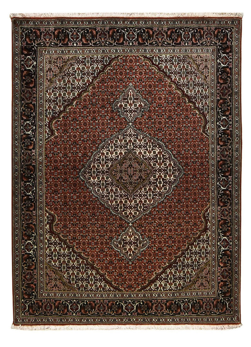 Tappeto Persero - Tabriz - Reale - 203 x 150 cm - rosso scuro