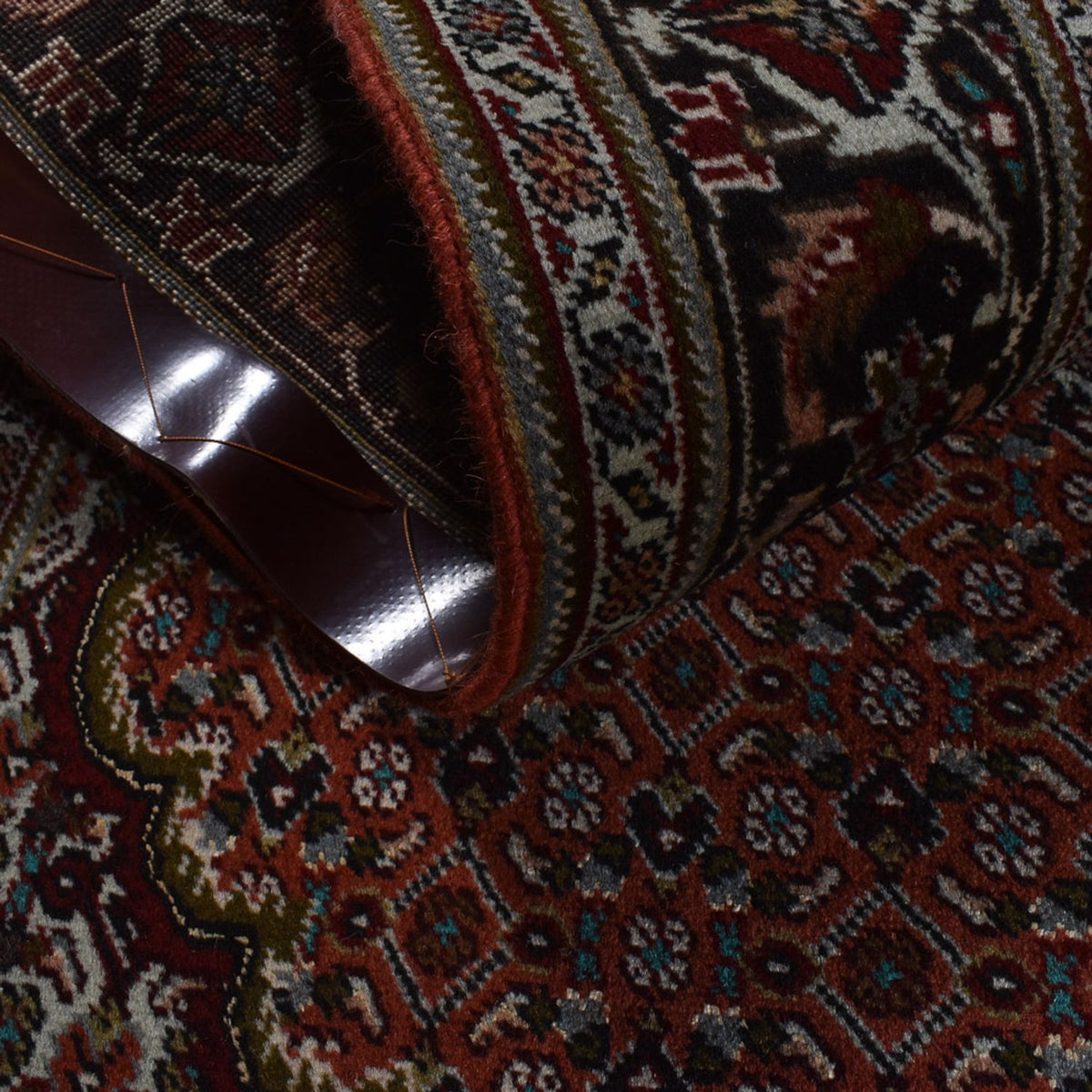 Tappeto Persero - Tabriz - Reale - 203 x 150 cm - rosso scuro