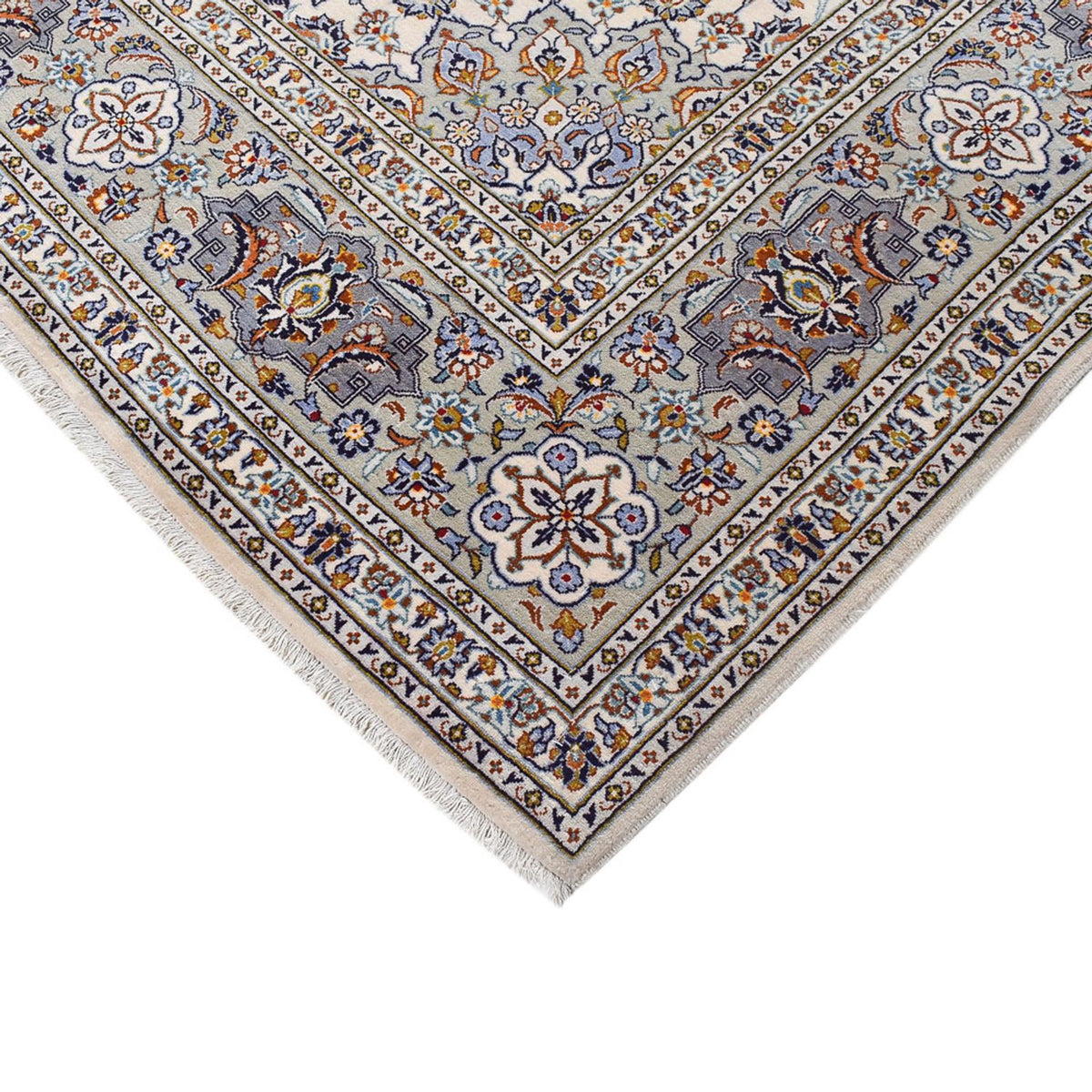 Tappeto Persero - Keshan - Reale - 340 x 233 cm - grigio
