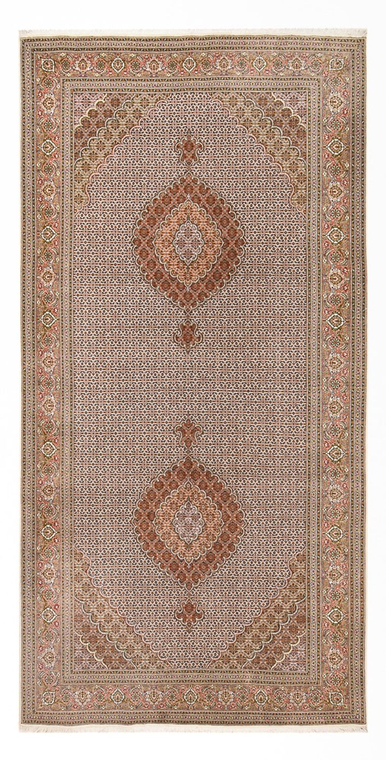 Tappeto corsia Tappeto Persero - Tabriz - Reale - 397 x 197 cm - ruggine