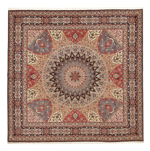 Tappeto Persero - Tabriz - Premio - 260 x 253 cm - beige scuro