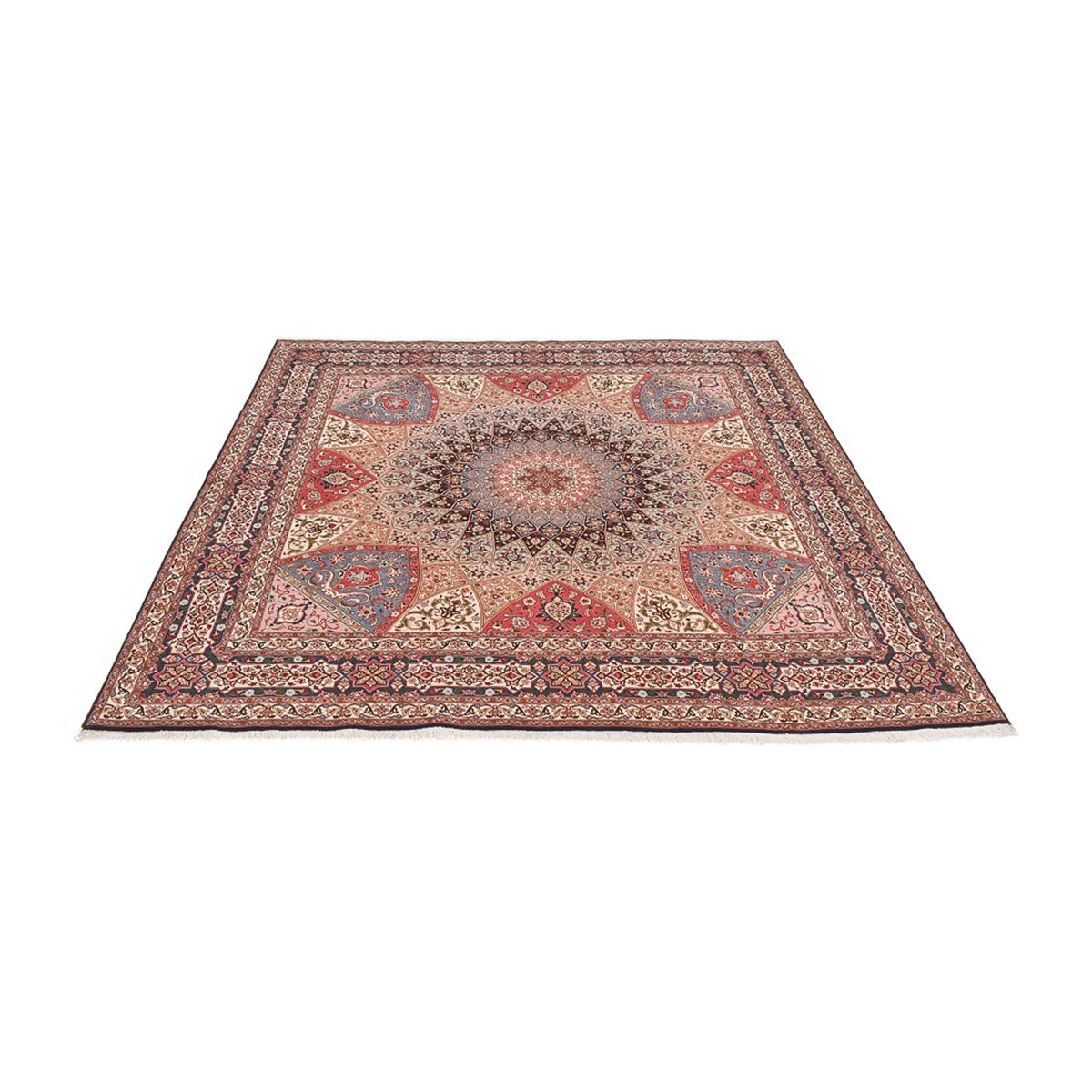 Tappeto Persero - Tabriz - Premio - 260 x 253 cm - beige scuro