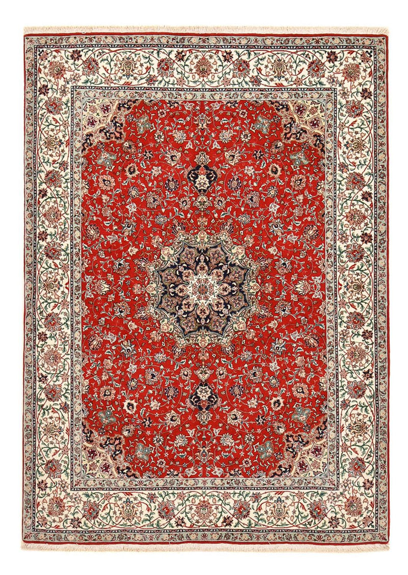 Tappeto Persero - Tabriz - Premio - 213 x 150 cm - rosso