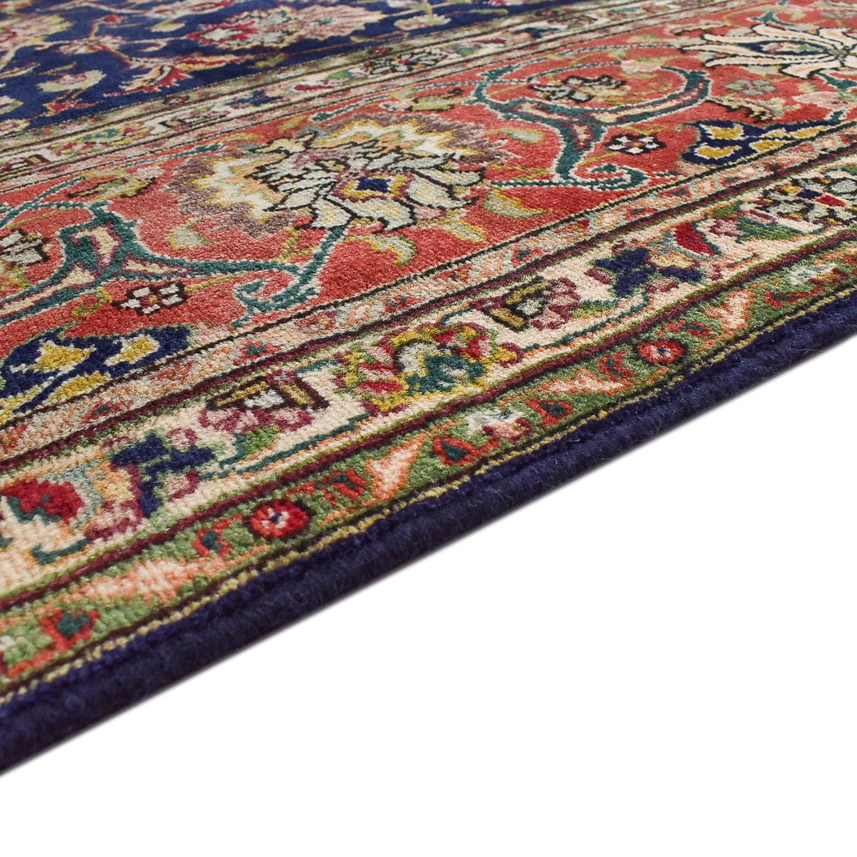 Tappeto Persero - Tabriz - Reale - 402 x 303 cm - blu scuro