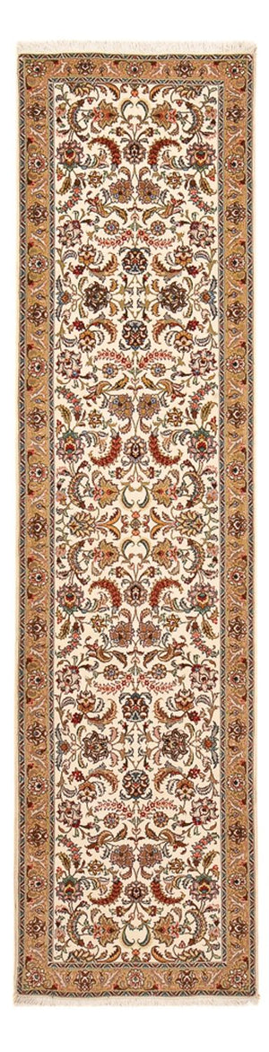 Tappeto corsia Tappeto Persero - Tabriz - Premio - 307 x 79 cm - caramello
