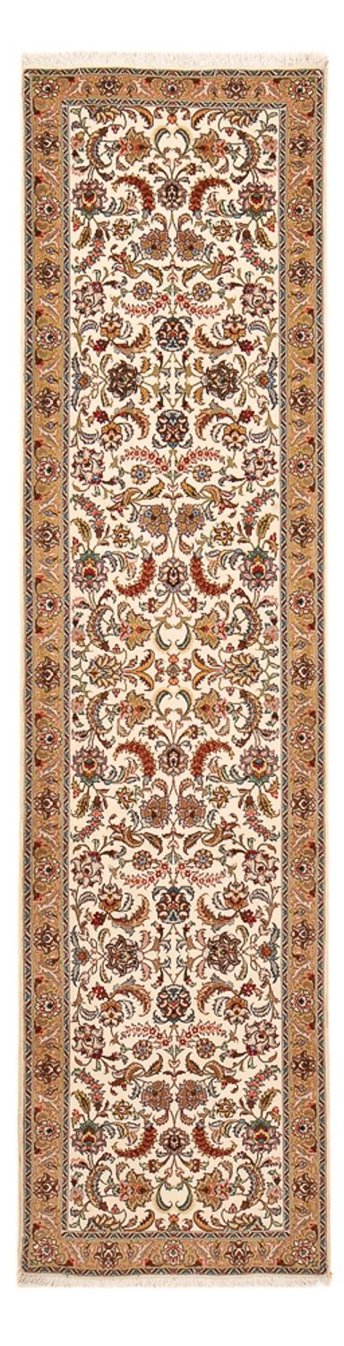 Tappeto corsia Tappeto Persero - Tabriz - Premio - 307 x 79 cm - caramello