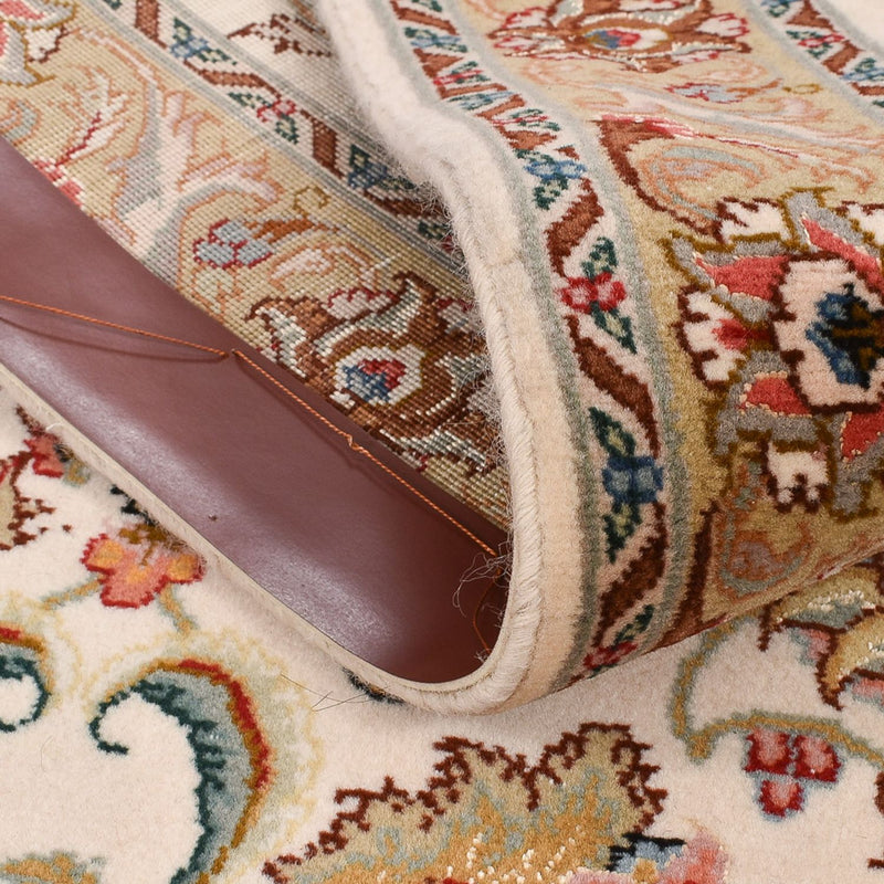 Tappeto corsia Tappeto Persero - Tabriz - Premio - 307 x 79 cm - caramello