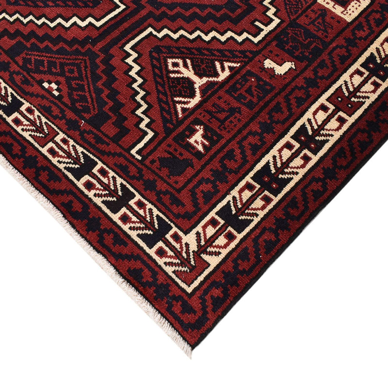 Tappeto Gabbeh - Loribaft Persero - 302 x 222 cm - rosso bordeaux