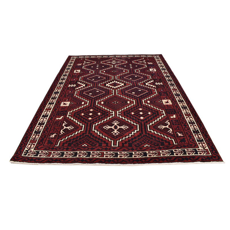 Tappeto Gabbeh - Loribaft Persero - 302 x 222 cm - rosso bordeaux