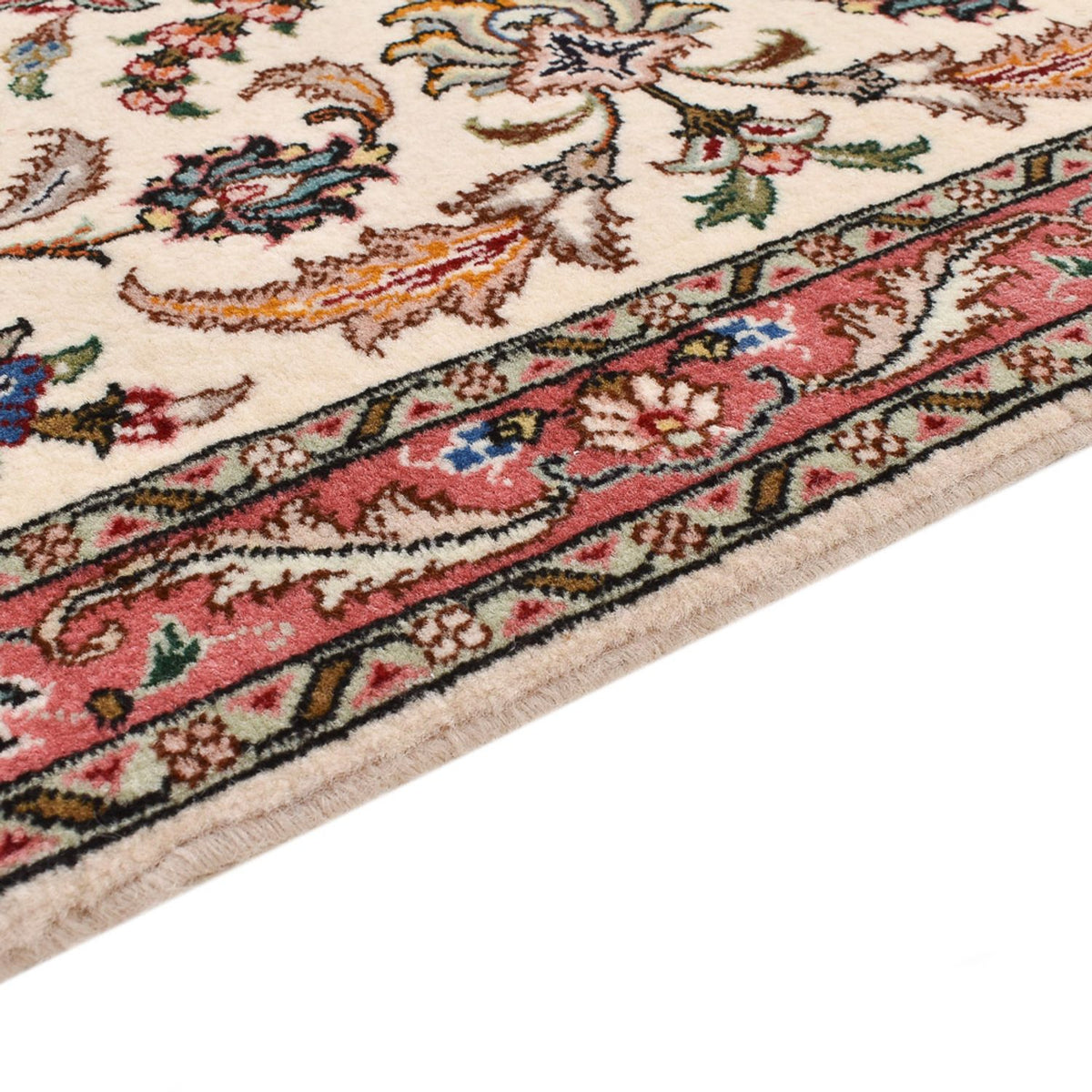 Tappeto corsia Tappeto Persero - Tabriz - Reale - 295 x 72 cm - sabbia