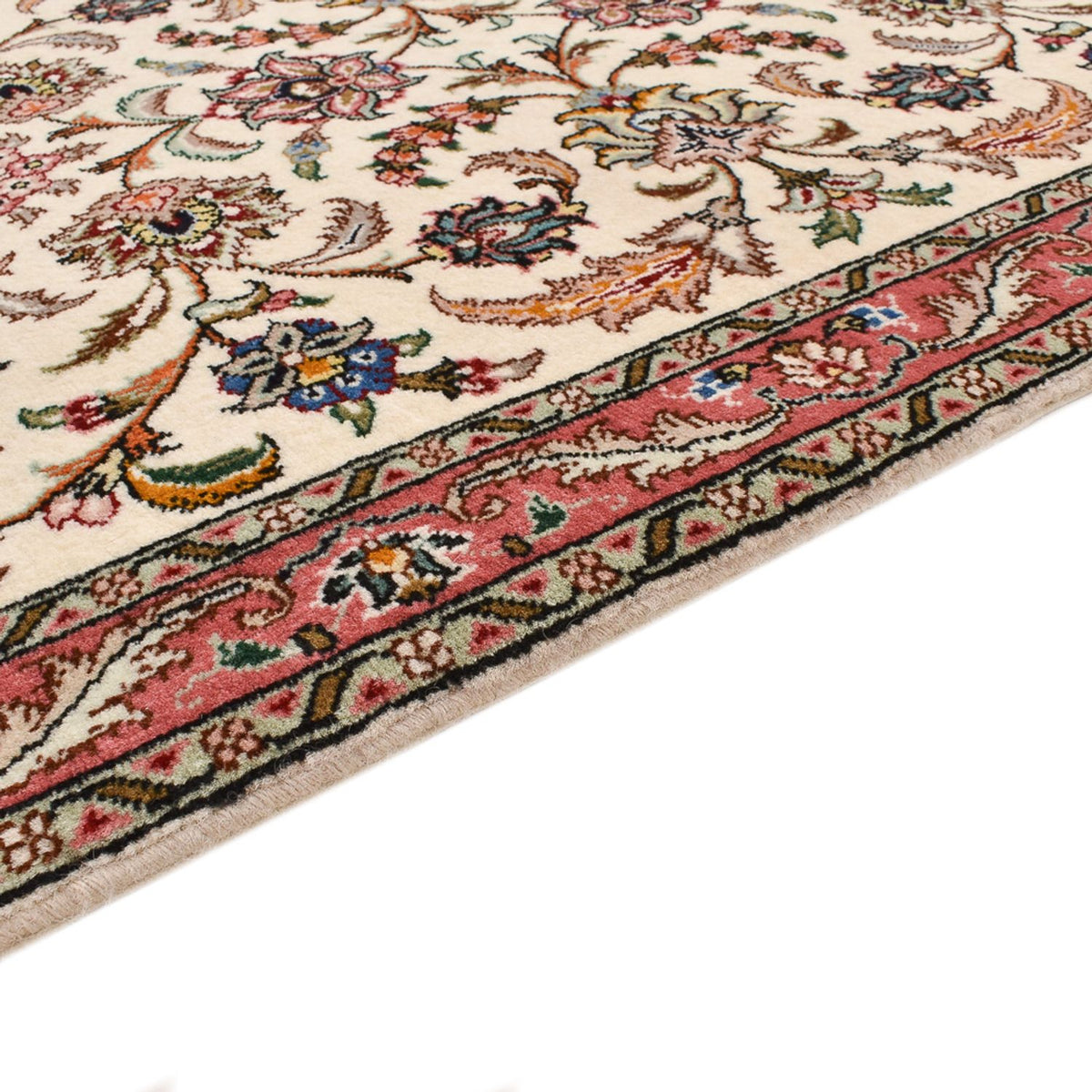 Tappeto corsia Tappeto Persero - Tabriz - Reale - 295 x 72 cm - sabbia
