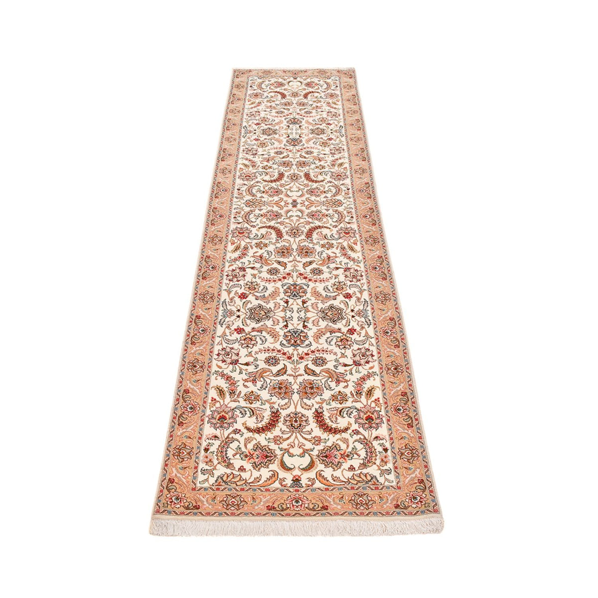 Tappeto corsia Tappeto Persero - Tabriz - Premio - 320 x 83 cm - caramello