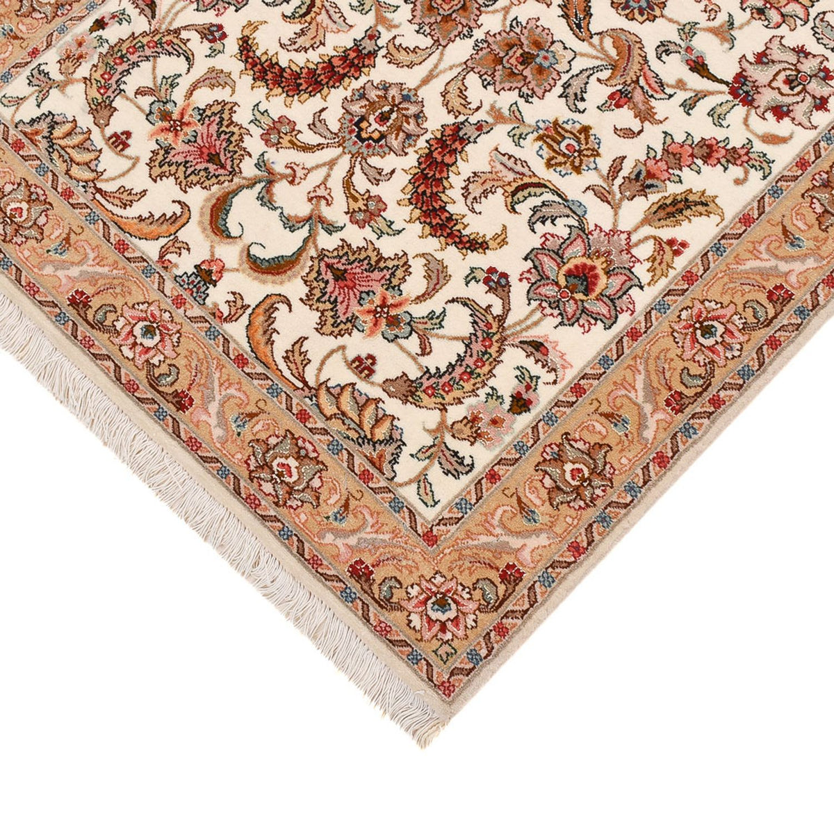 Tappeto corsia Tappeto Persero - Tabriz - Premio - 320 x 77 cm - caramello