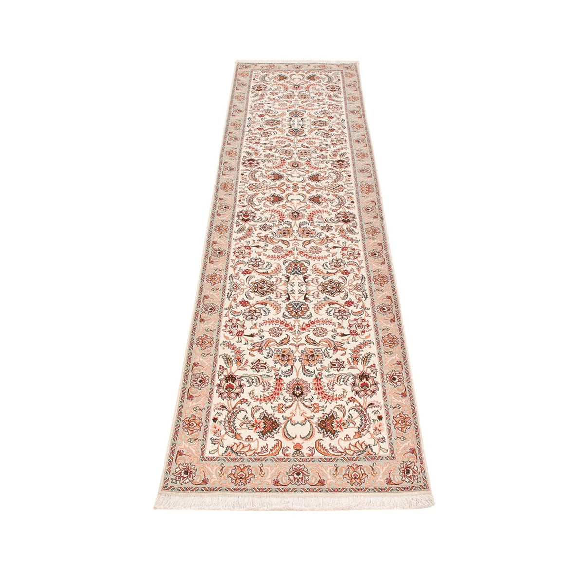Tappeto corsia Tappeto Persero - Tabriz - Premio - 312 x 74 cm - caramello
