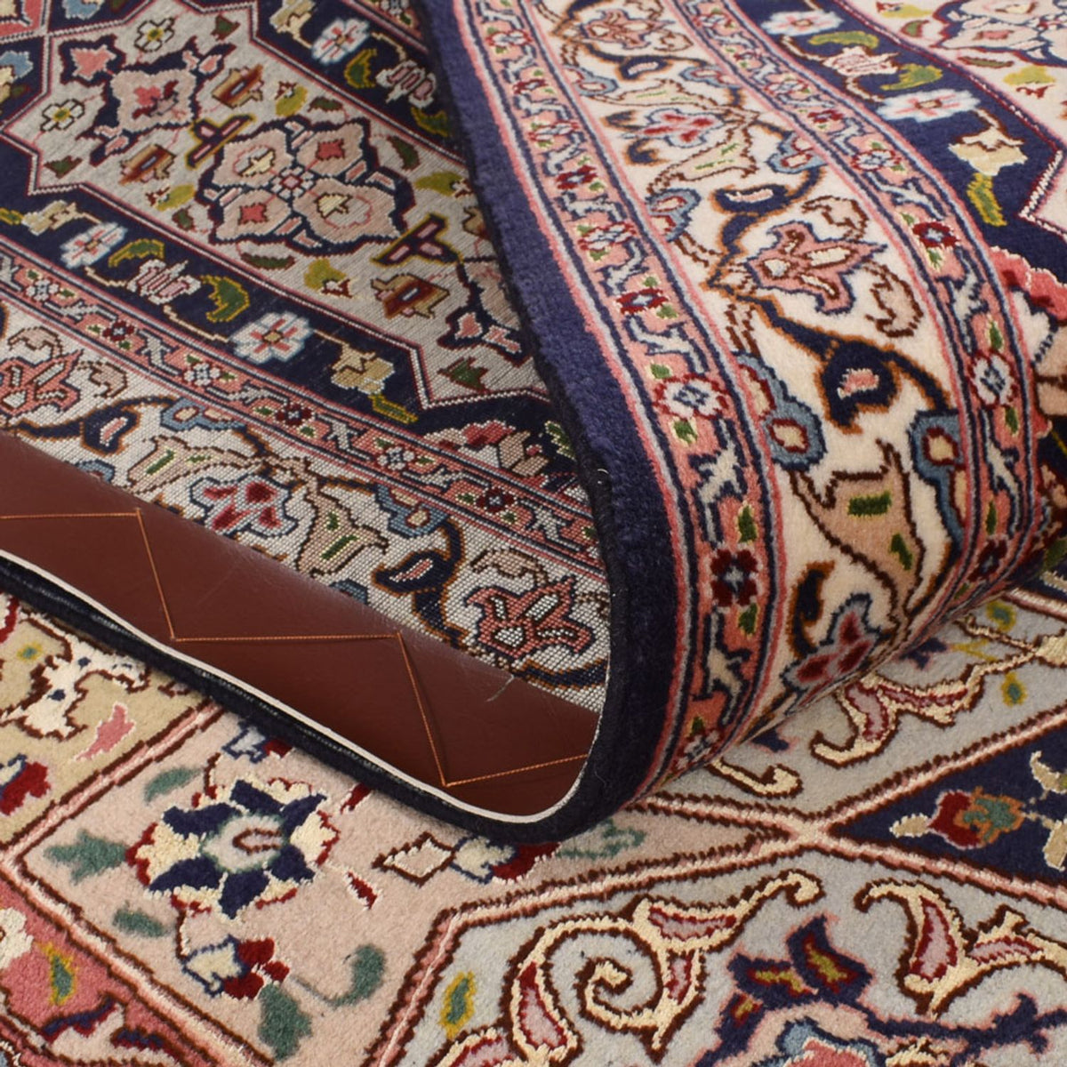 Tappeto Persero - Tabriz - Reale quadrato  - 254 x 248 cm - beige scuro