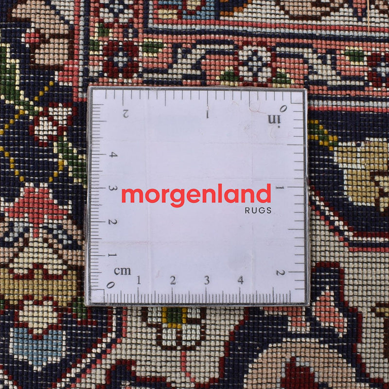 Tappeto Persero - Tabriz - Reale quadrato  - 254 x 248 cm - beige scuro