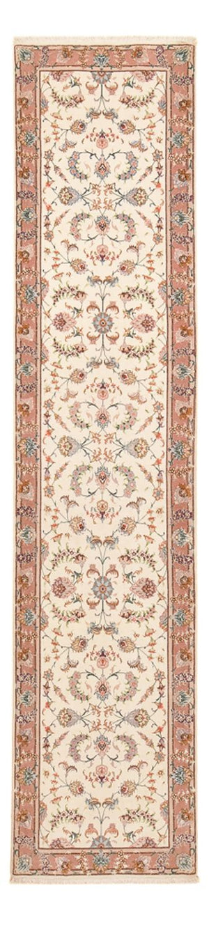Tappeto corsia Tappeto Persero - Tabriz - Premio - 347 x 77 cm - beige