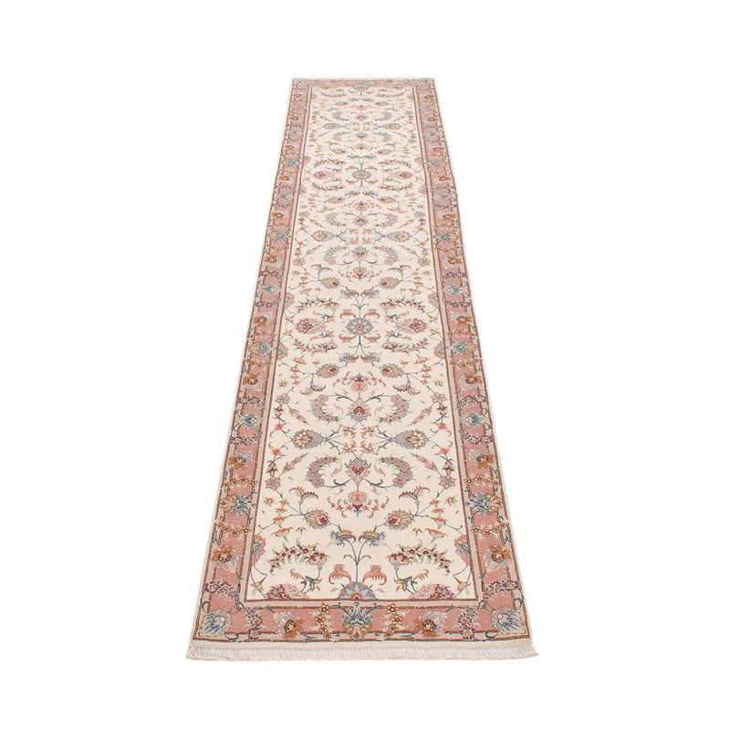 Tappeto corsia Tappeto Persero - Tabriz - Premio - 347 x 77 cm - beige