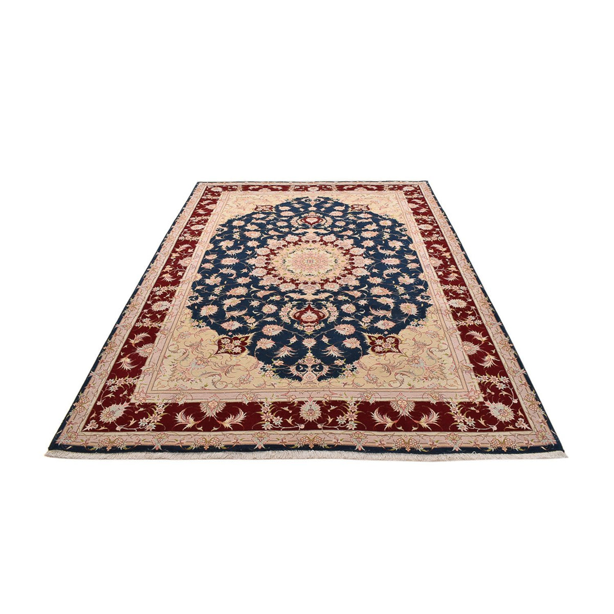 Tappeto Persero - Tabriz - Reale - 287 x 202 cm - blu scuro