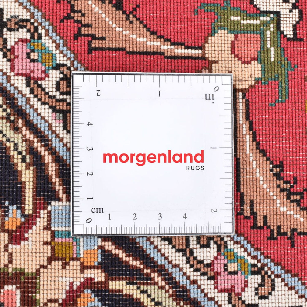 Tappeto Persero - Tabriz - Reale rotondo  - 150 x 150 cm - rosso