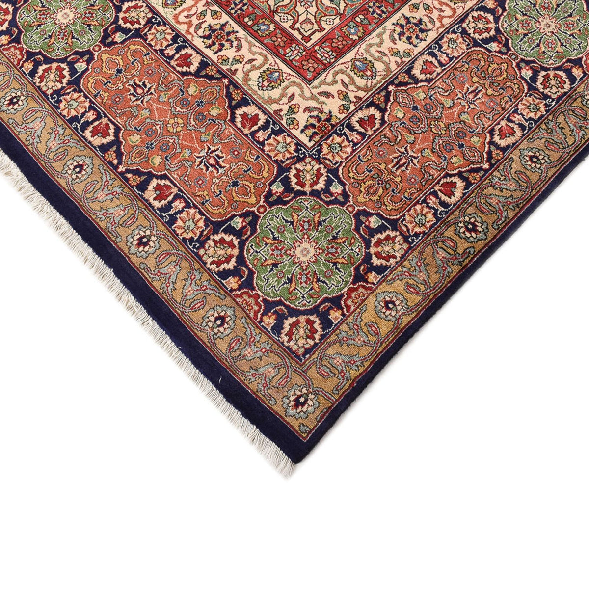Tappeto Persero - Tabriz - Reale - 410 x 300 cm - blu scuro