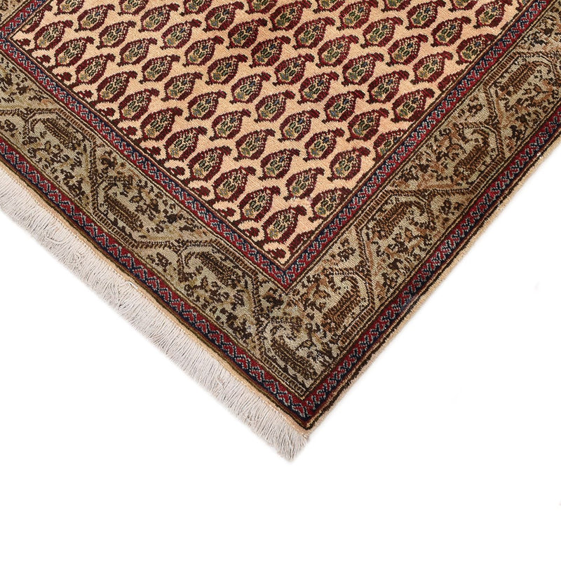 Tappeto corsia Tappeto Persero - Tabriz - Reale - 427 x 97 cm - beige scuro