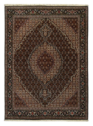 Tappeto Persero - Tabriz - Reale - 204 x 150 cm - marrone scuro