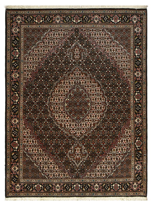 Tappeto Persero - Tabriz - Reale - 200 x 153 cm - marrone scuro