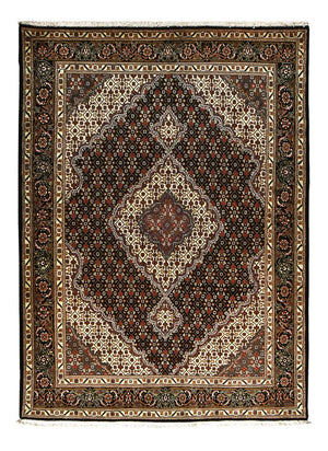 Tappeto Persero - Tabriz - Reale - 210 x 152 cm - marrone scuro