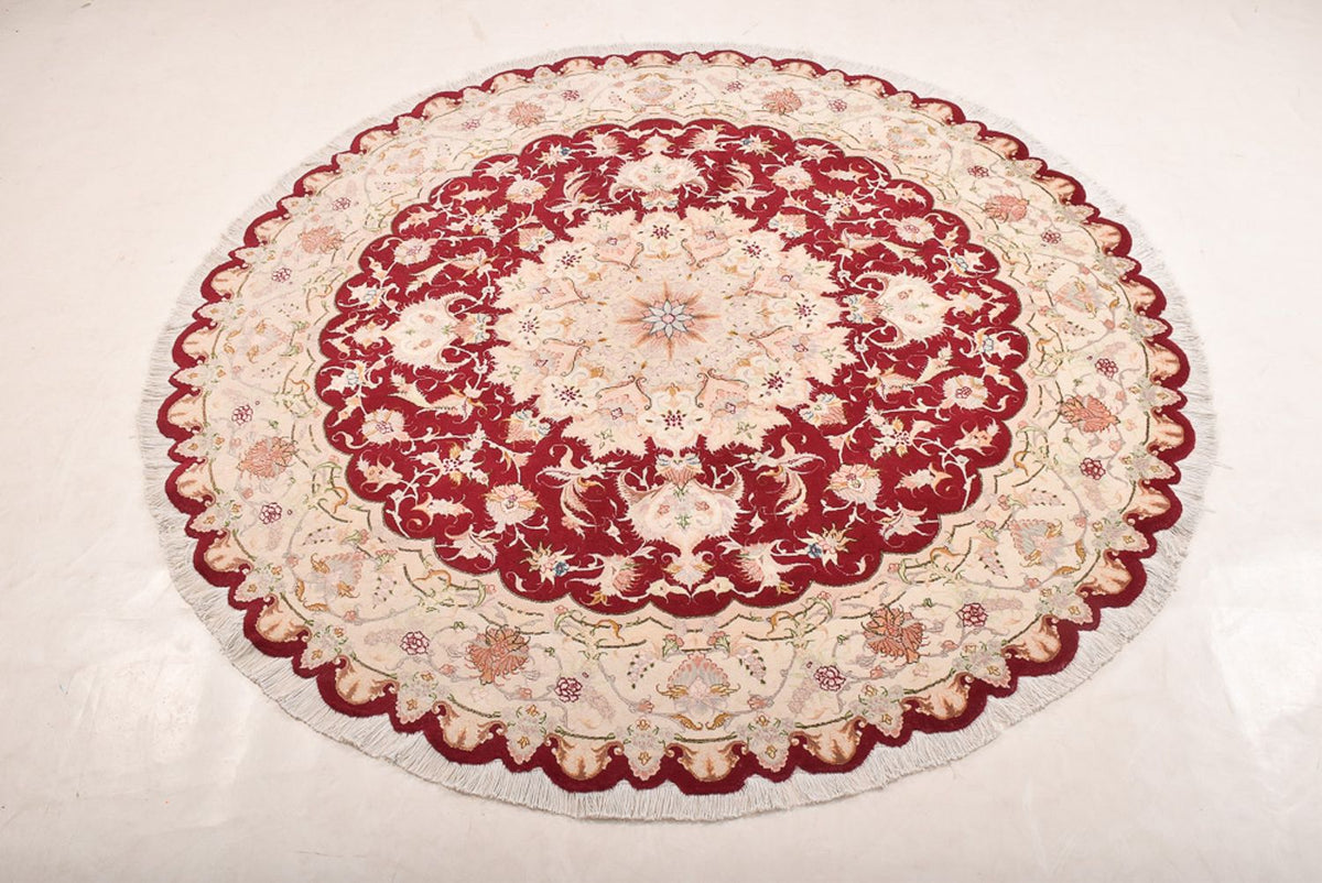 Tappeto Persero - Tabriz - Reale rotondo  - 200 x 200 cm - multicolore