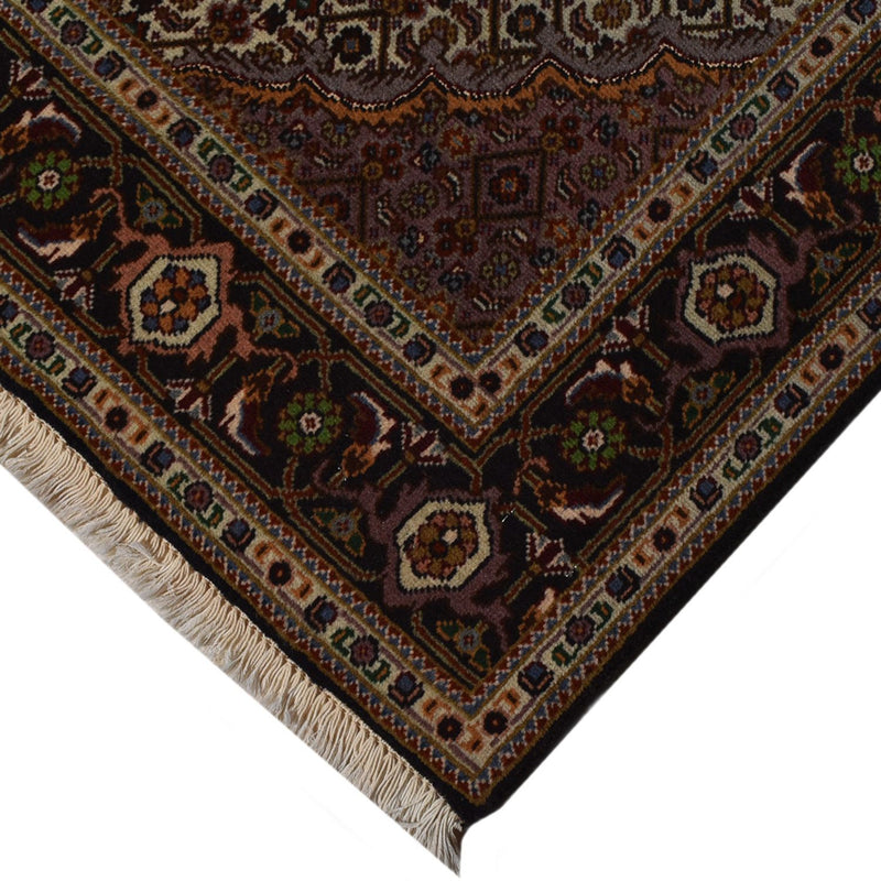 Tappeto Persero - Tabriz - Reale - 204 x 152 cm - marrone scuro