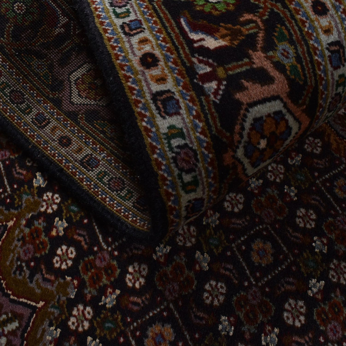 Tappeto Persero - Tabriz - Reale - 204 x 152 cm - marrone scuro