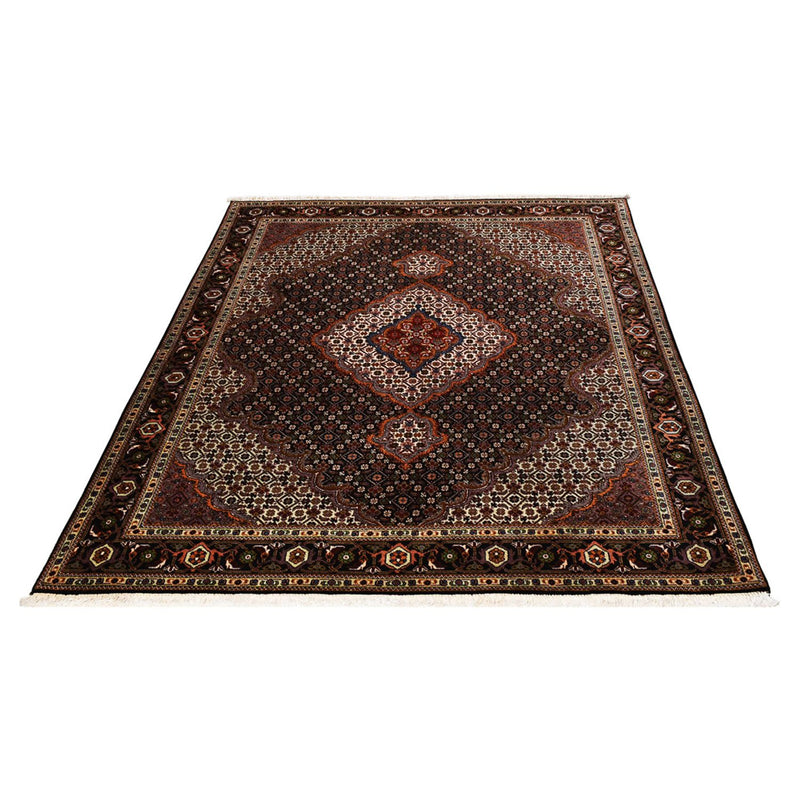 Tappeto Persero - Tabriz - Reale - 204 x 152 cm - marrone scuro