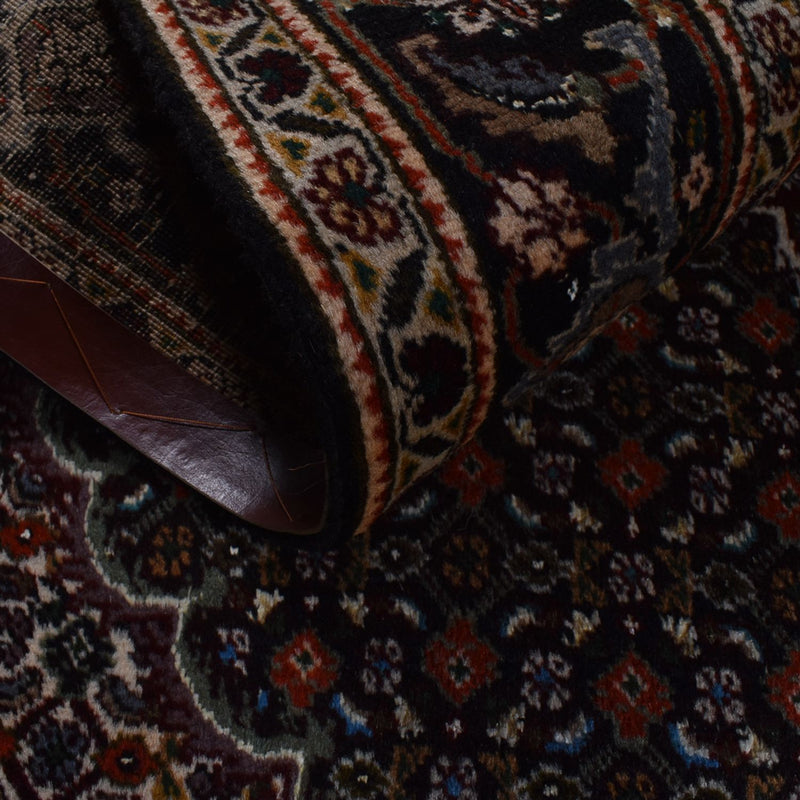 Tappeto Persero - Tabriz - Reale - 192 x 153 cm - marrone scuro