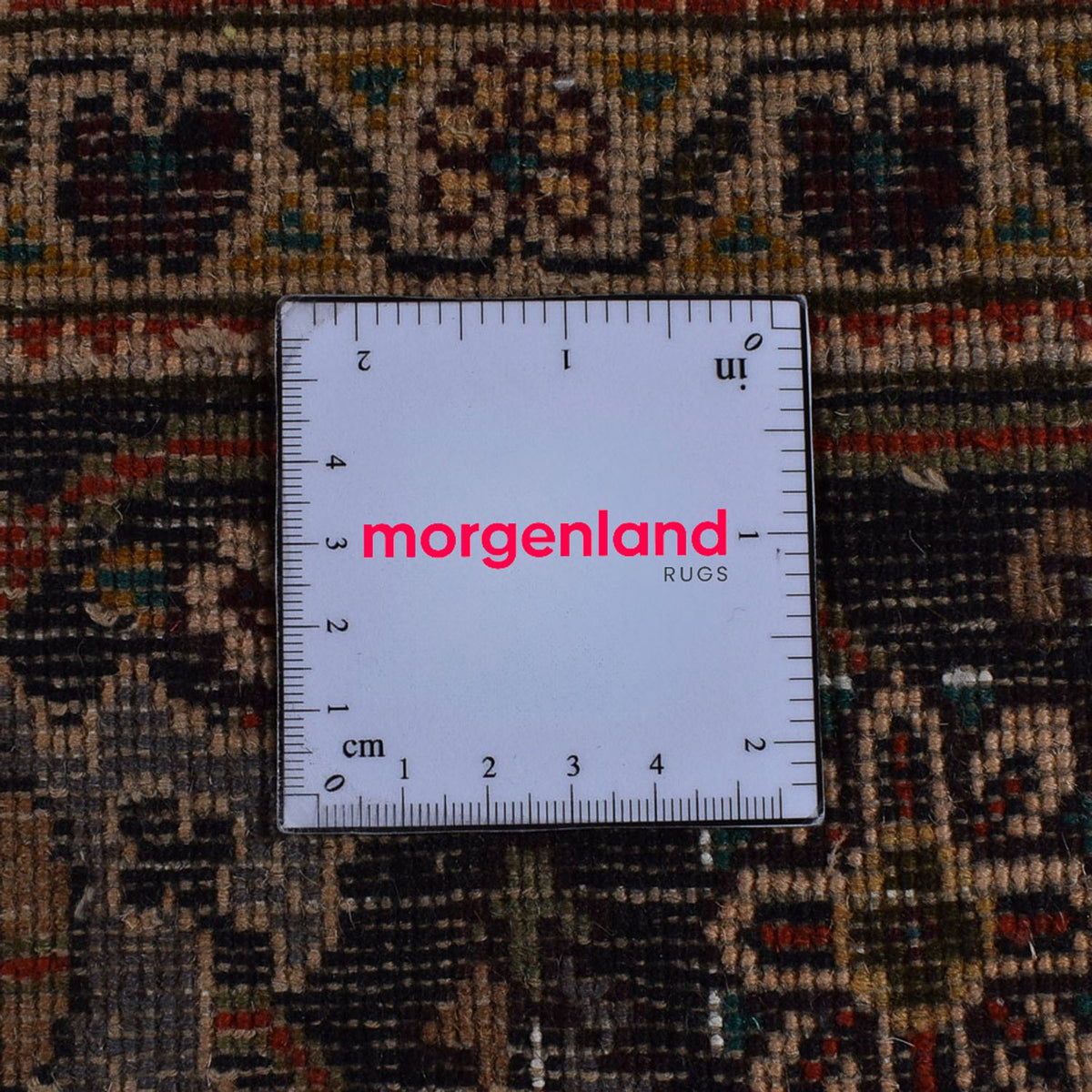 Tappeto Persero - Tabriz - Reale - 192 x 153 cm - marrone scuro