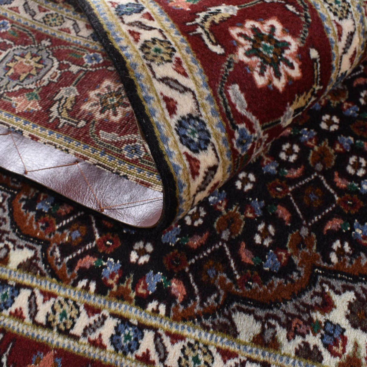 Tappeto Persero - Tabriz - Reale - 201 x 148 cm - marrone scuro