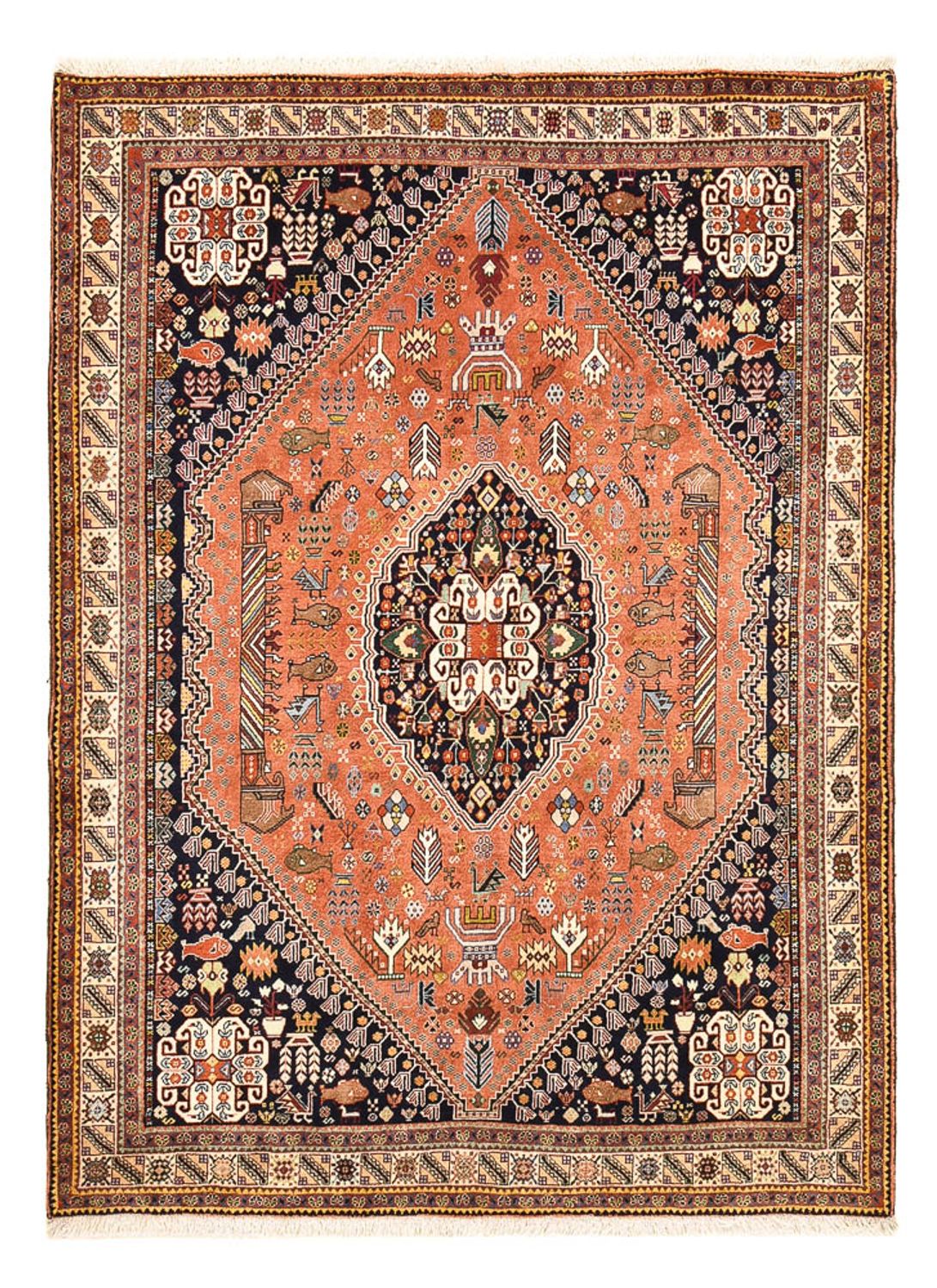 Tappeto Gabbeh - Kashkuli Persero - 202 x 152 cm - rosso chiaro