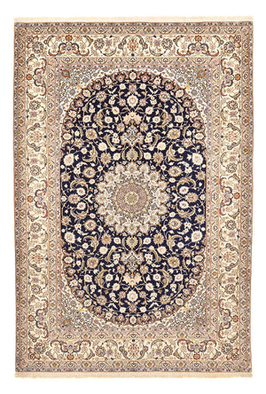 Tappeto Persero - Isfahan - Premio - 304 x 203 cm - blu scuro