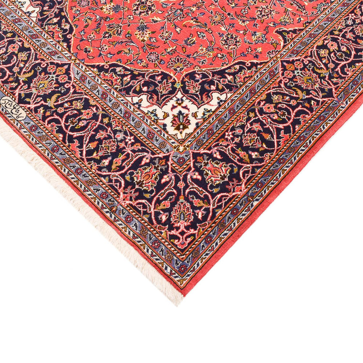 Tappeto Persero - Keshan - 222 x 142 cm - rosso chiaro