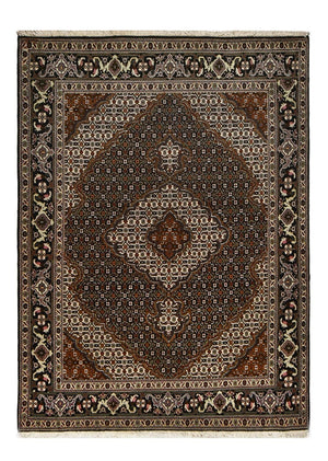 Tappeto Persero - Tabriz - Reale - 198 x 148 cm - marrone scuro