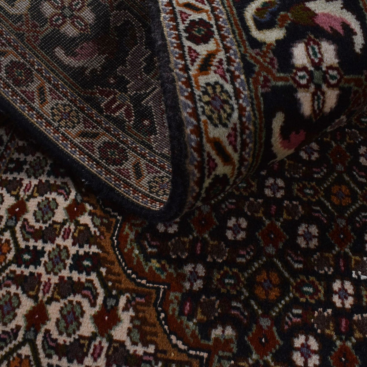 Tappeto Persero - Tabriz - Reale - 198 x 148 cm - marrone scuro