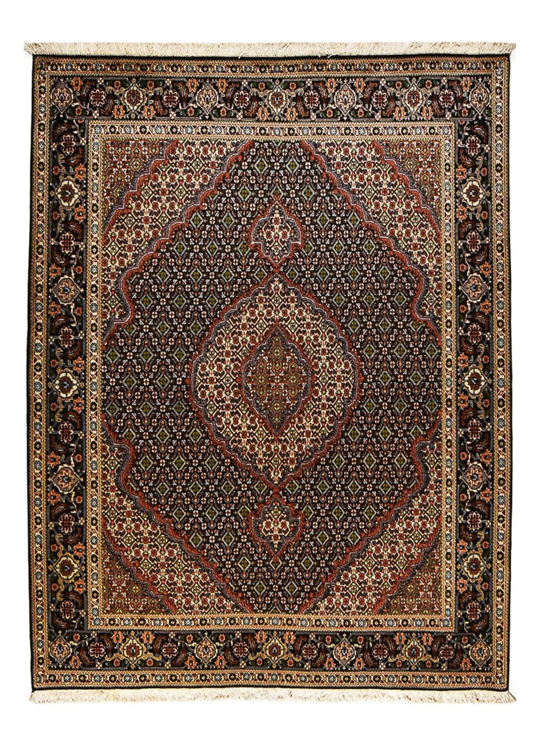 Tappeto Persero - Tabriz - Reale - 202 x 150 cm - blu scuro