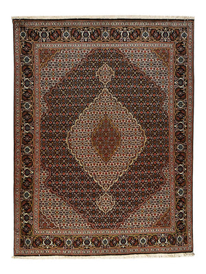Tappeto Persero - Tabriz - Reale - 195 x 150 cm - marrone scuro