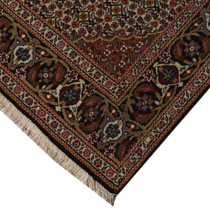 Tappeto Persero - Tabriz - Reale - 195 x 150 cm - marrone scuro