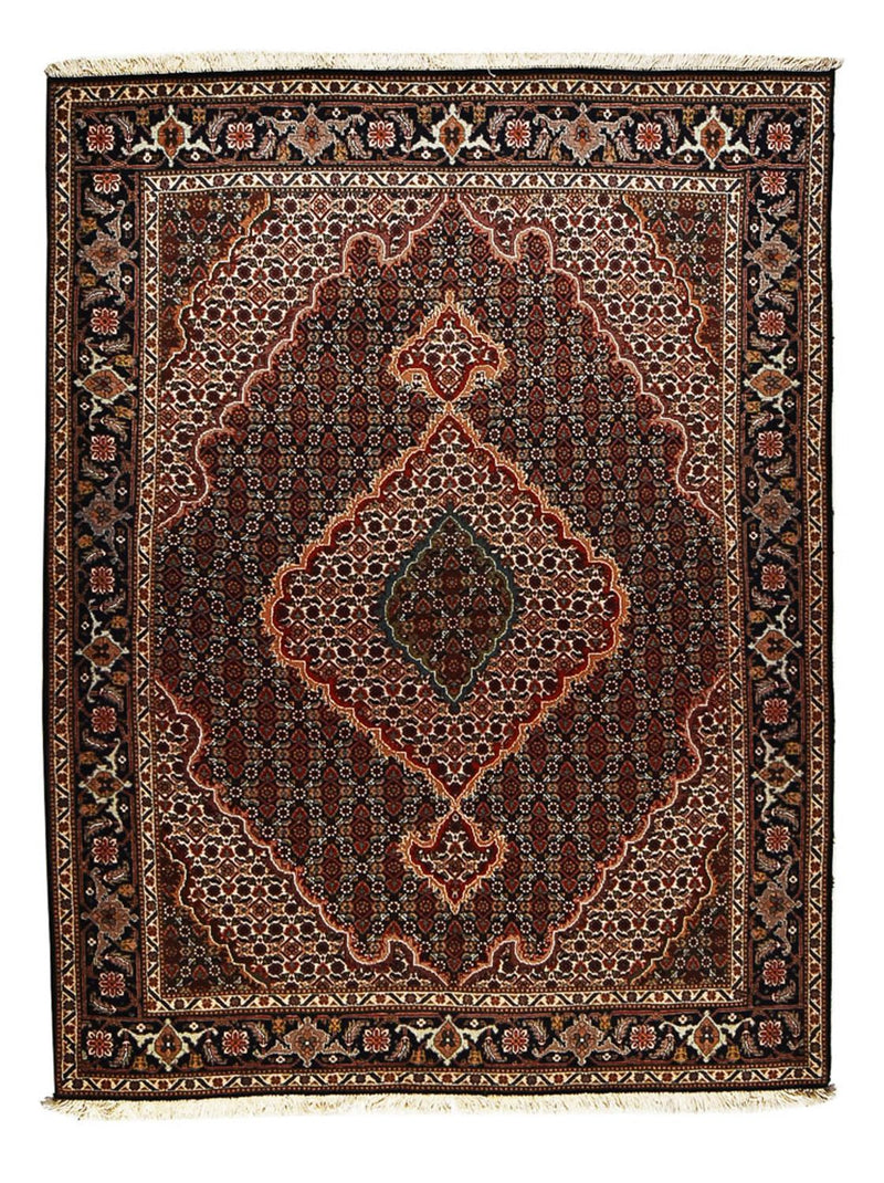 Tappeto Persero - Tabriz - Reale - 198 x 150 cm - marrone scuro