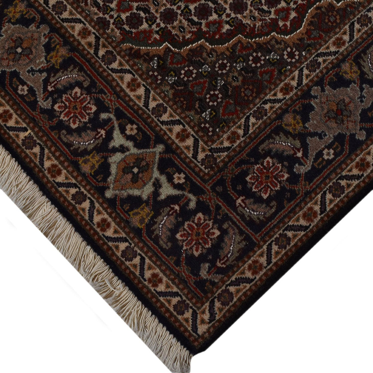 Tappeto Persero - Tabriz - Reale - 198 x 150 cm - marrone scuro