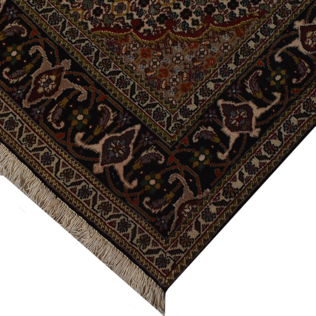 Tappeto Persero - Tabriz - Reale - 210 x 154 cm - marrone scuro