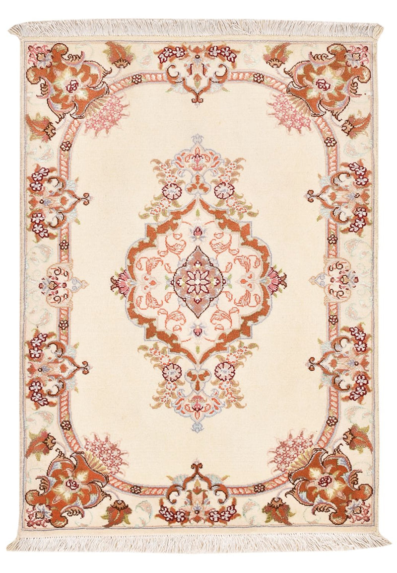 Tappeto Persero - Tabriz - Reale - 90 x 60 cm - crema
