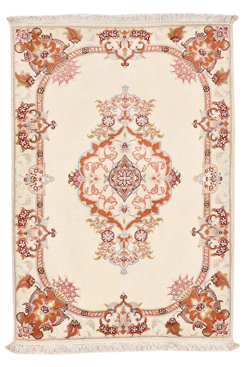 Tappeto Persero - Tabriz - Reale - 90 x 60 cm - crema